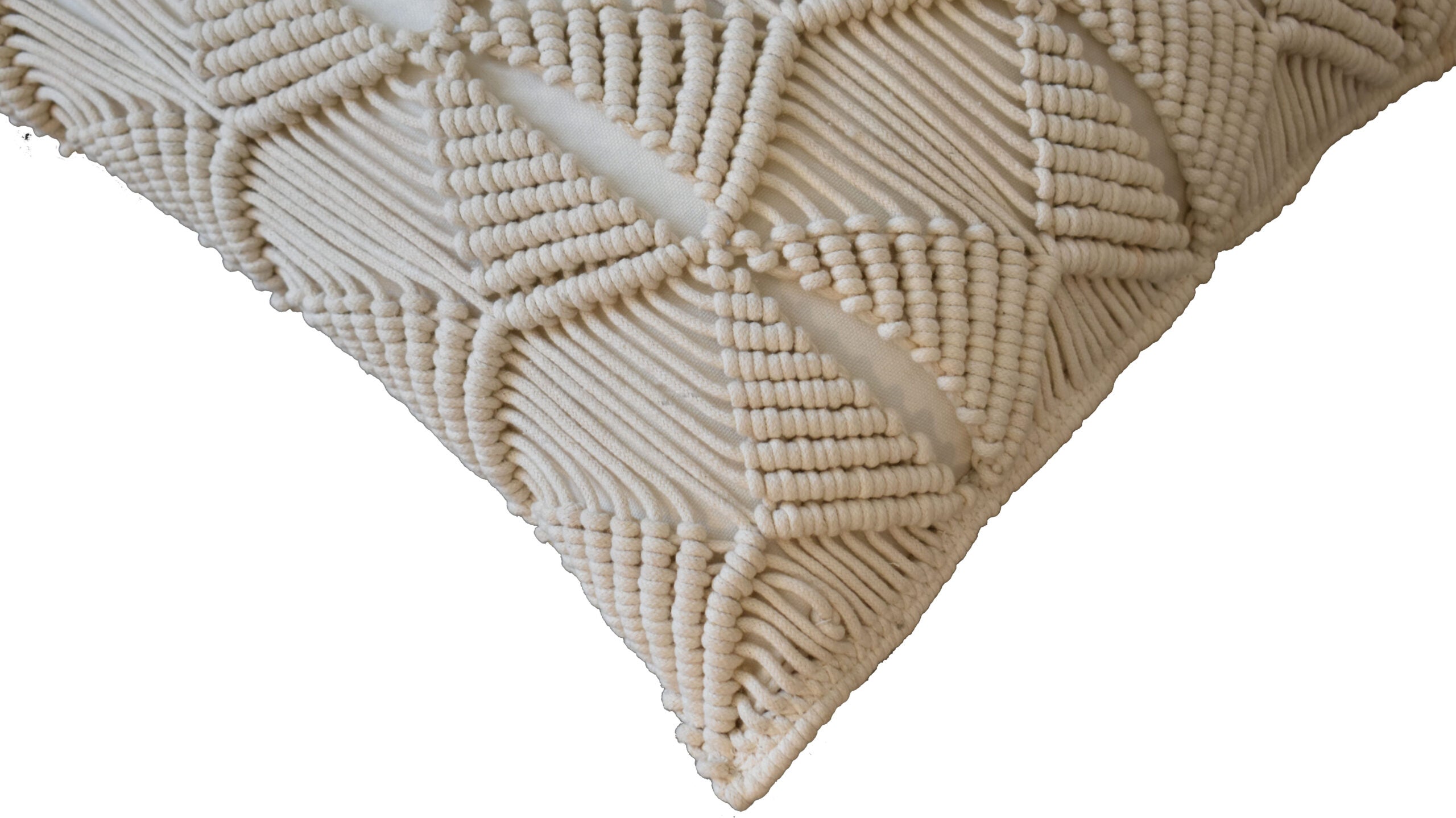 2x Esmi Cushions Natural White