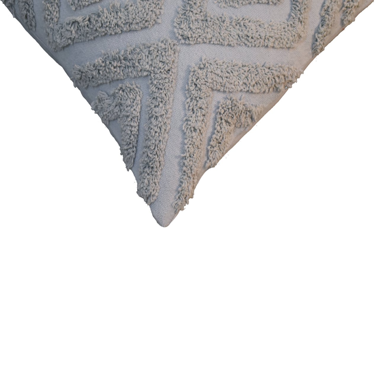2 x Mini Diamond Tassle Cushions Grey
