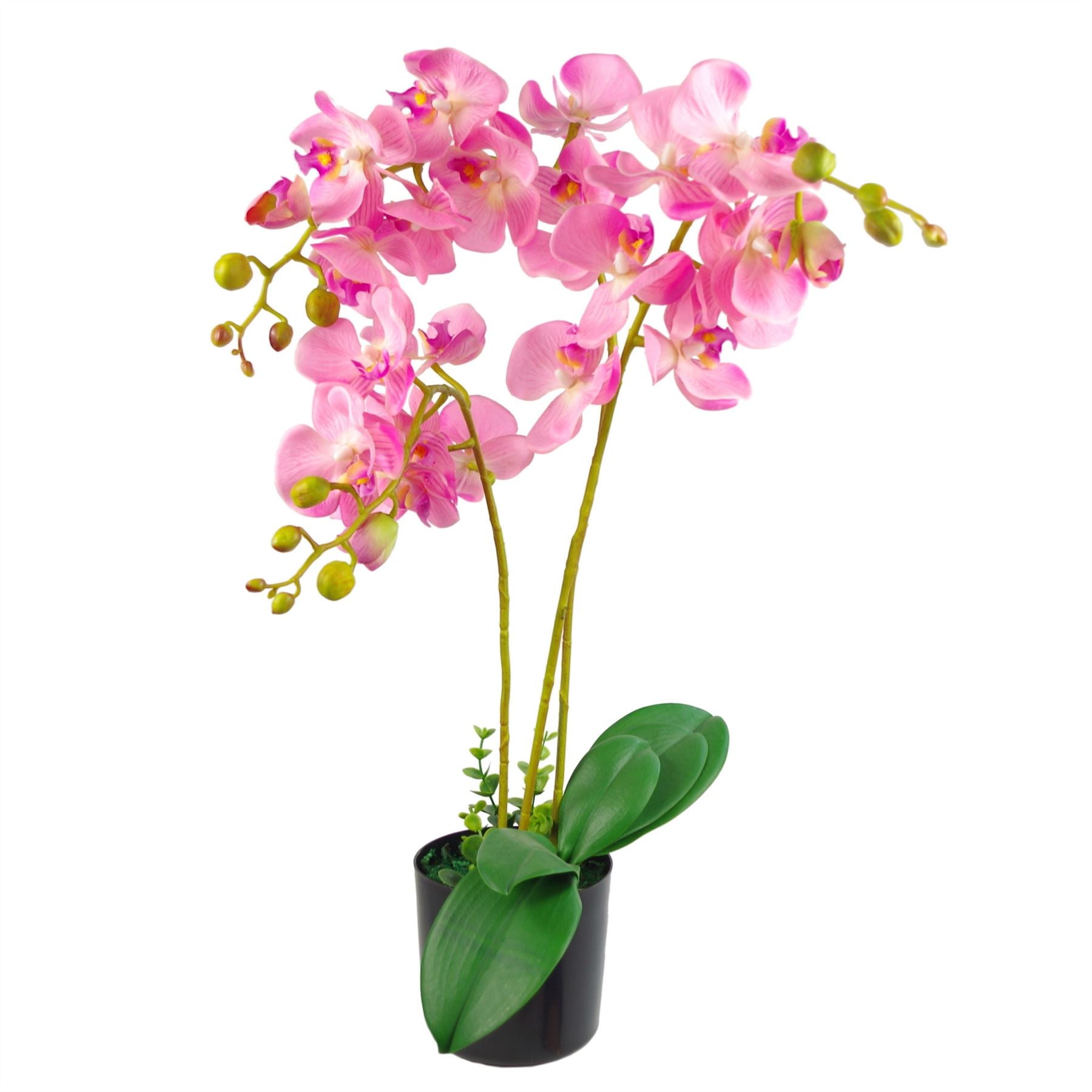 Artificial Orchid Flower 60cm Pink Orchid Arrangement-0