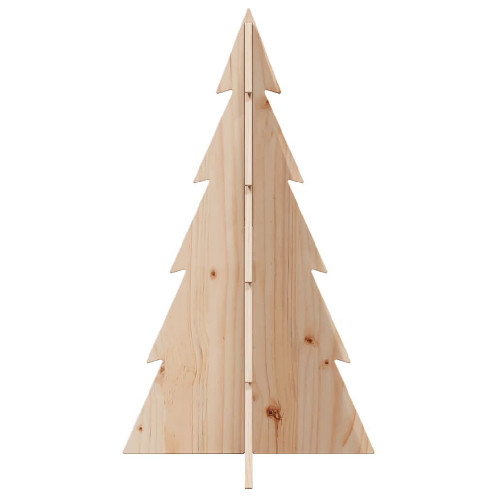 NNEVL Wooden Christmas Tree for Decoration 80 cm Solid Wood Pine-2
