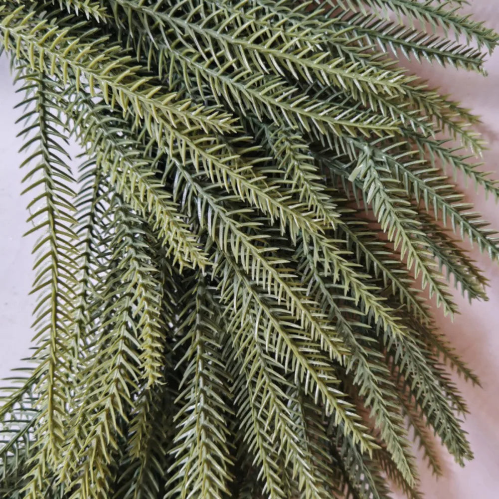 Christmas Pine Needle Garland Wreath for Door Decoration-1