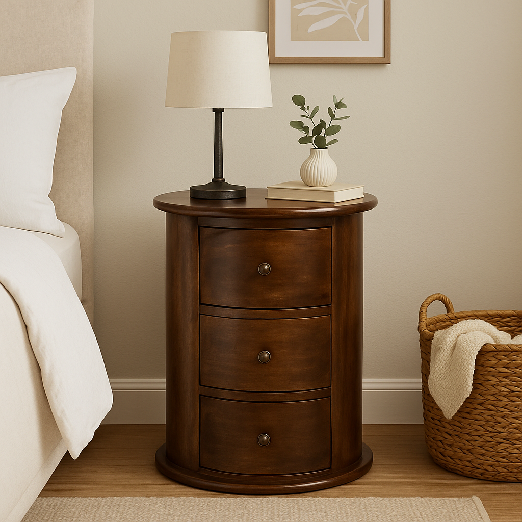 3 Drawer Chestnut Drum