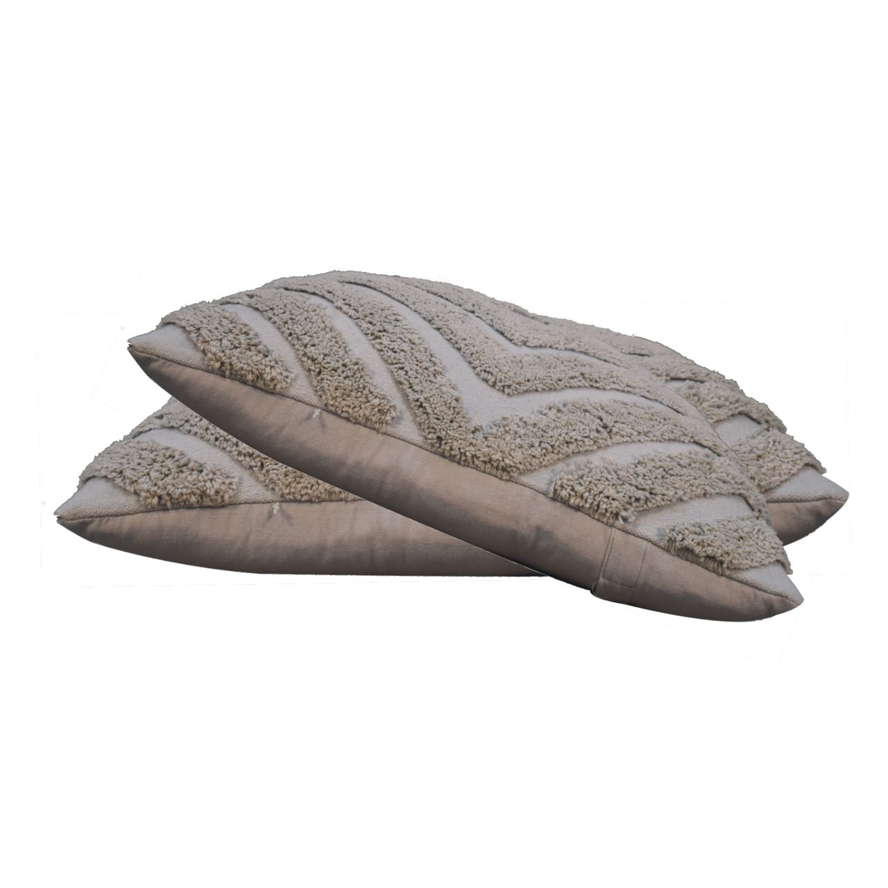 2x Diamond Cushion Grey