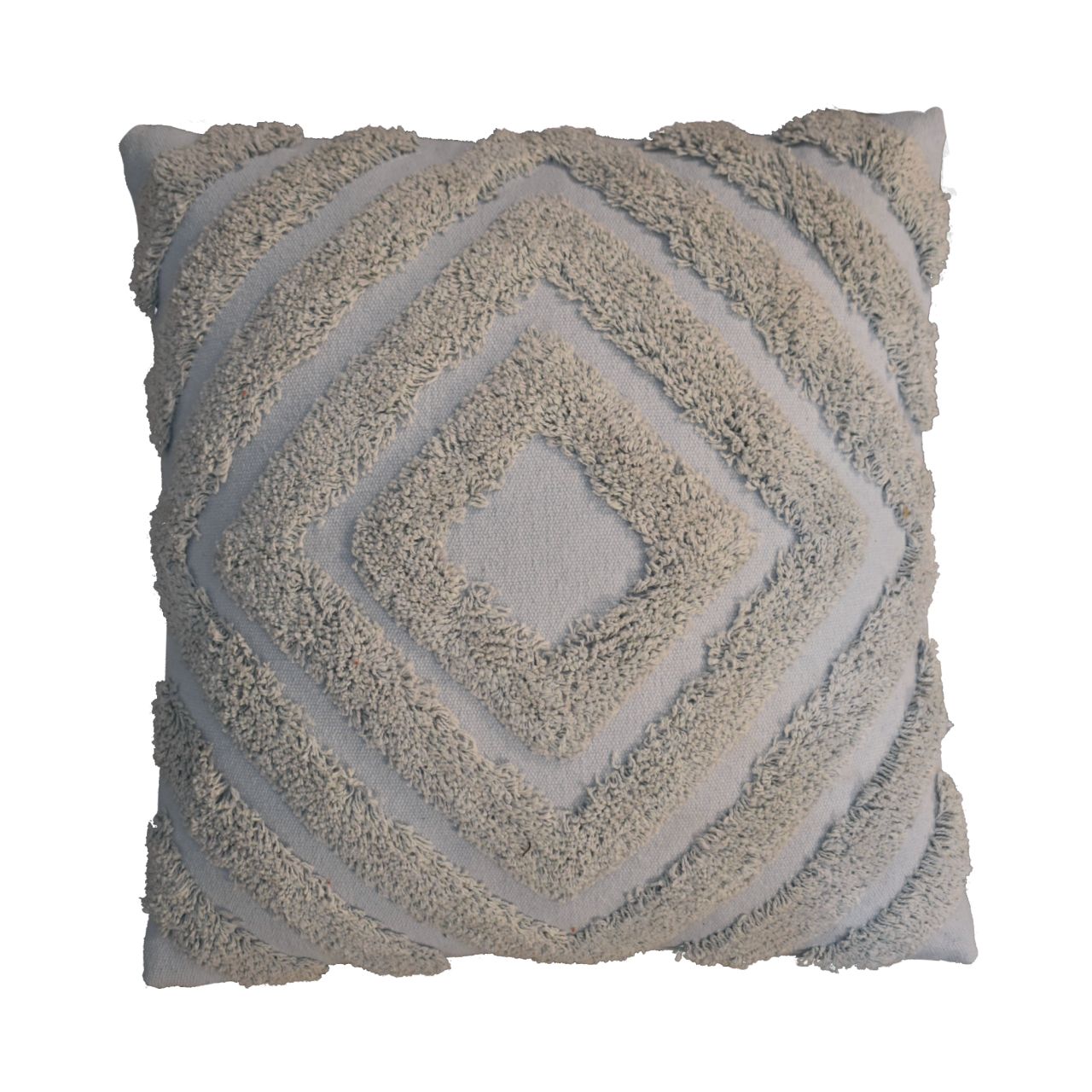 2x Diamond Cushion Grey