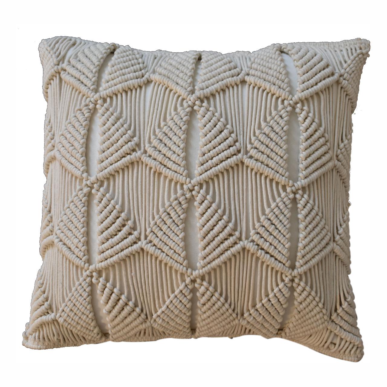 2x Esmi Cushions Natural White