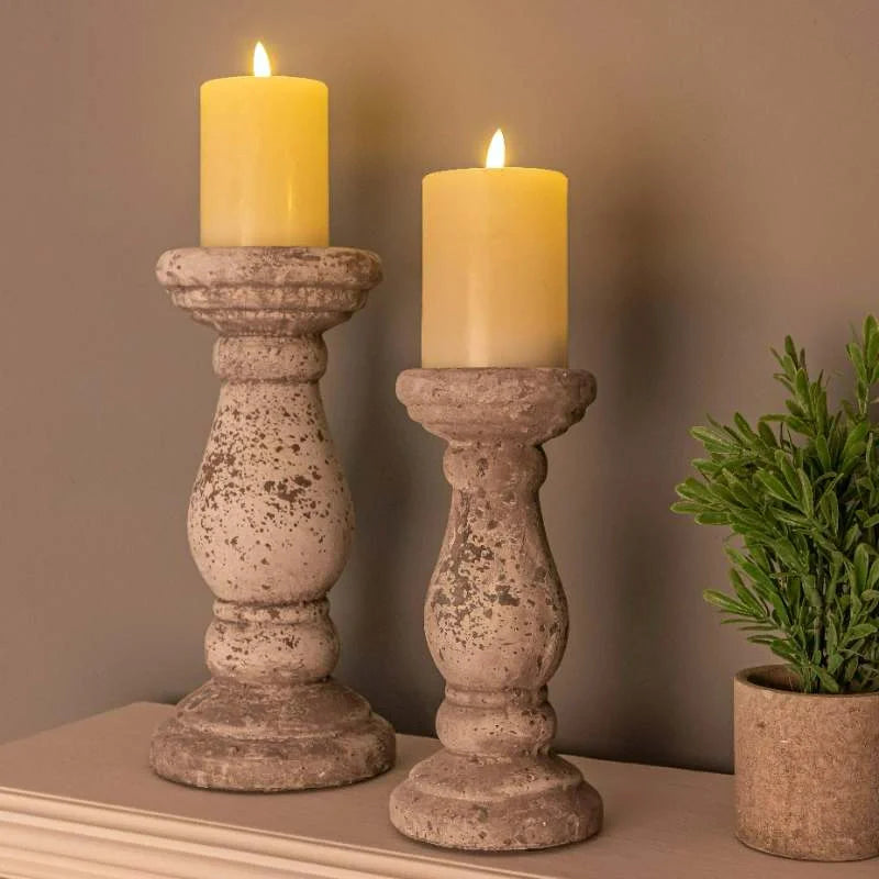Large Stone Ceramic Candle Holder-0